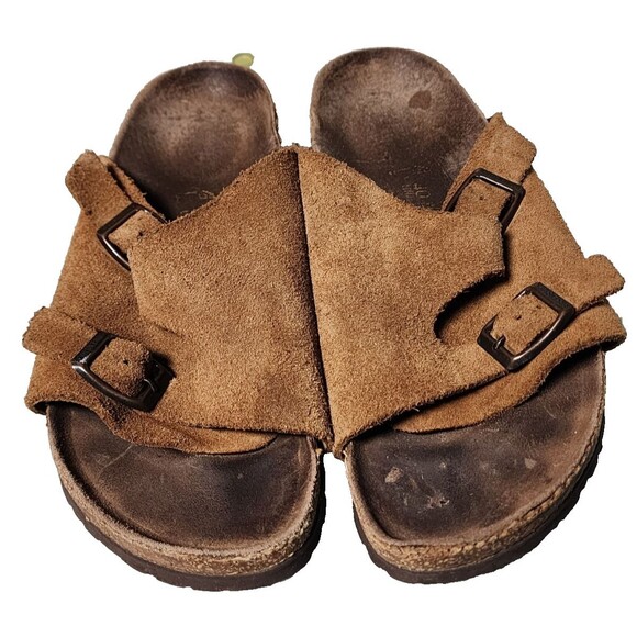 Birkenstock Zurich Suede Sandals Brown EU40 W8.5 M7.5 Brown - Picture 2 of 6